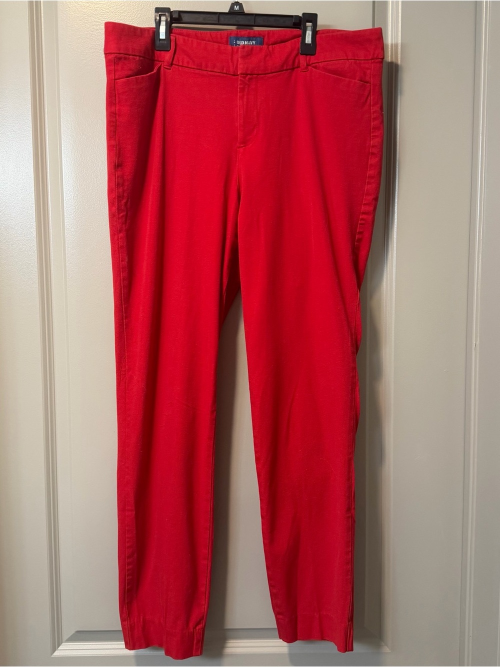 Old Navy Pixie Mid Rise Red Pants Size 14 Tall